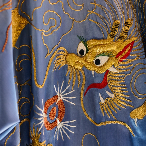 Embroidered Dragon Kimono Robe - Picture 5 of 17